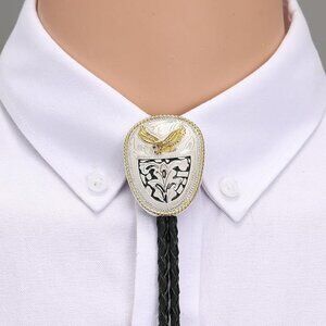 Gold Longhorn Bolo Tie